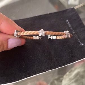 🌟 Beautiful cable steel bracelet with 3 stars